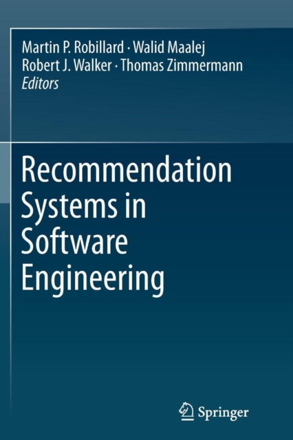 Recommendation Systems in Software Engineering, Paperback / softback Book