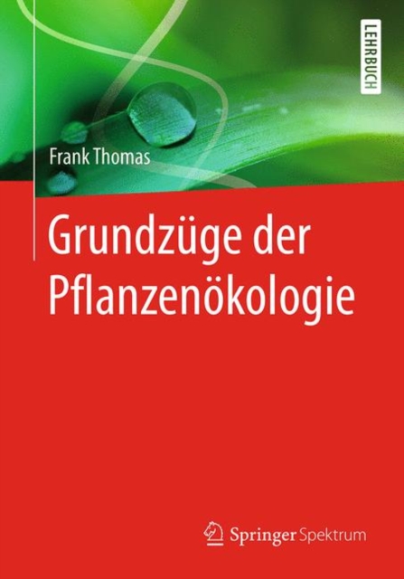 Grundzuge der Pflanzenokologie, Paperback Book