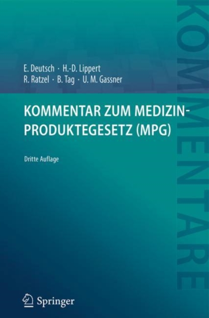 Kommentar Zum Medizinproduktegesetz (Mpg), Hardback Book