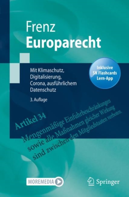 Europarecht : Mit Klimaschutz, Digitalisierung, Corona, ausfuhrlichem Datenschutz, Multiple-component retail product Book