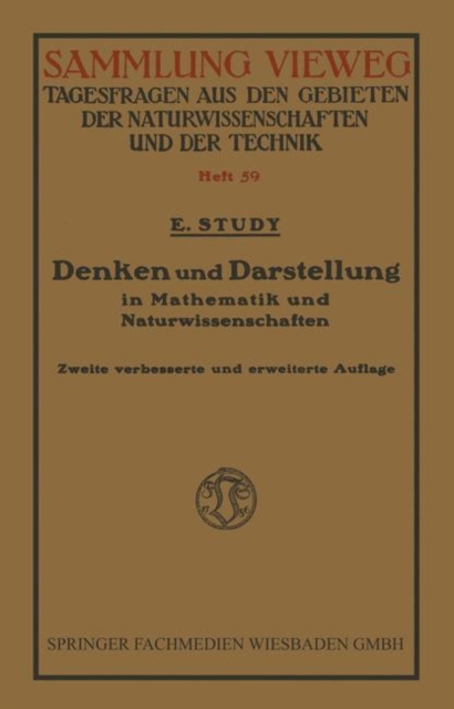 Denken Und Darstellung in Mathematik Und Naturwissenschaften, Paperback / softback Book