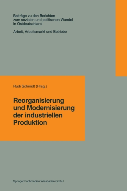 Reorganisierung Und Modernisierung Der Industriellen Produktion, Paperback / softback Book