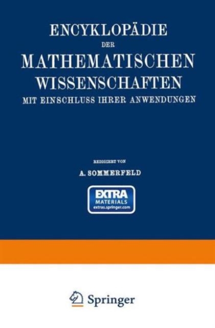 Encyklopadie der mathematischen Wissenschaften mit Einschluss ihrer Anwendungen : Bd. 5, Teil 1. Physik, Paperback Book