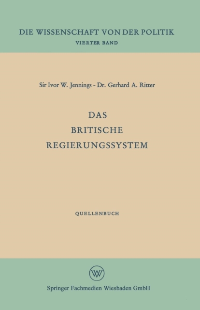 Das Britische Regierungssystem, Paperback / softback Book