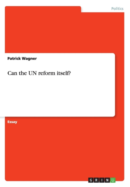 Can the Un Reform Itself?, Paperback / softback Book