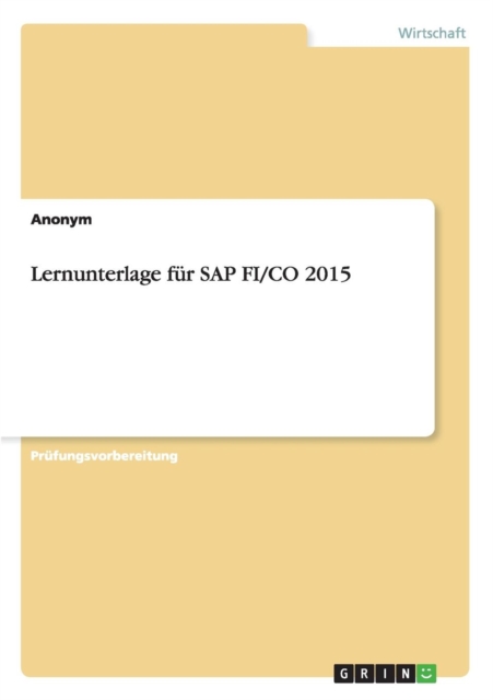 Lernunterlage fur SAP FI/CO 2015, Paperback / softback Book