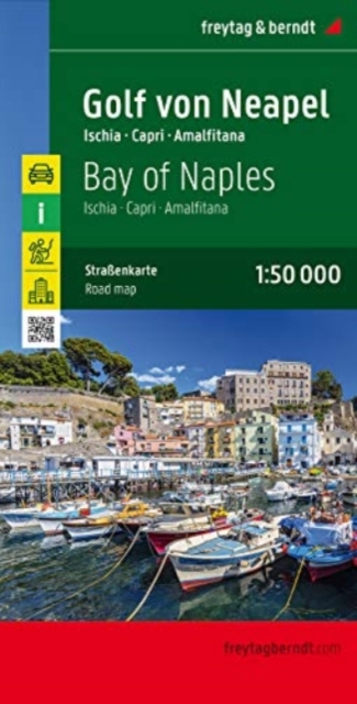 Bay of Naples - Ischia - Capri - Amalfitana Road Map 1:50 000, Sheet map, folded Book