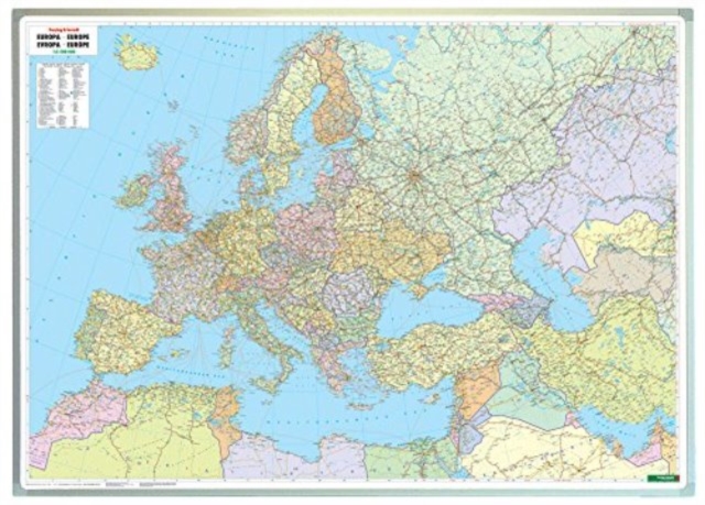 Wall Map Magnetic Marker: Europe Political 1:3,500,000, Sheet map, folded Book