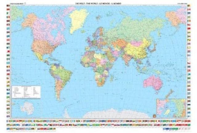 World Political International Map : Wall Map Magnetic Marker Board ...