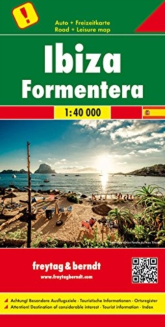 Ibiza - Formentera, Special Places of Excursion Road Map 1:40 000, Sheet map, folded Book