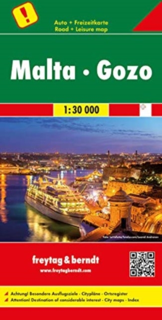 Malta - Gozo, Destination of Considerable Interest Road Map 1:30 000, Sheet map, folded Book