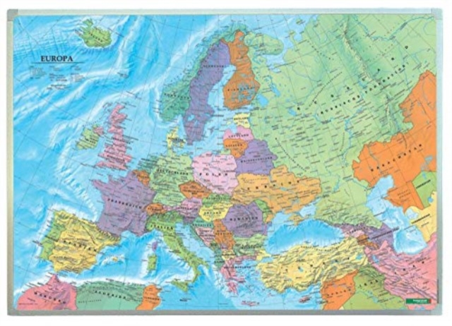 Wall map marker panel: Europe political 1:6 million, Poster Book