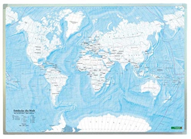 Wall Map Marker Board: Discover the World / Explore the World 1:40,000,000, Sheet map, folded Book