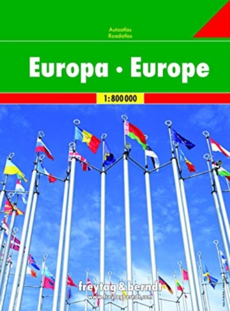 Europe Road Atlas 1:800 000, Sheet map, folded Book