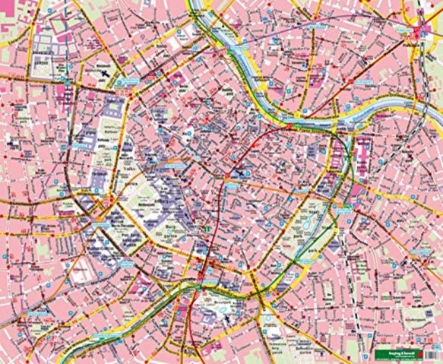 Wall map: Vienna city center map 1:6,250, Sheet map, folded Book