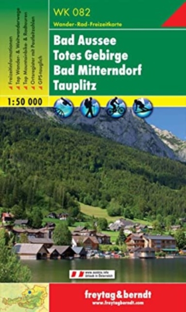 Totes Gebirge - Bad Aussee - Bad Mitterndorf, Sheet map, folded Book