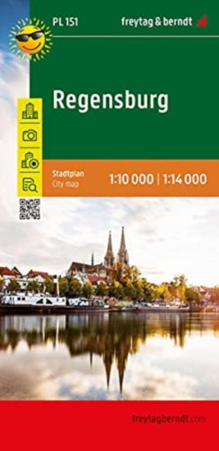 f&b City Map PL 151, Regensburg 1:10.000 / 1:14.000, Sheet map, folded Book