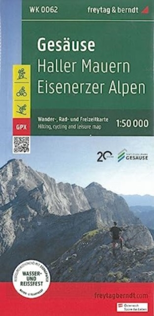 Gesause 1:50,000 Hiking, Cycling and Leisure map : Haller Mauern Eisenerzer Alpen, Sheet map, folded Book