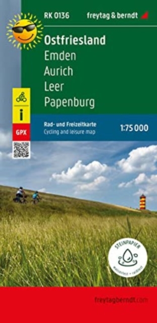 Ostfriesland, cycling and leisure map 1:75,000, freytag & berndt, RK 0136, Sheet map, folded Book