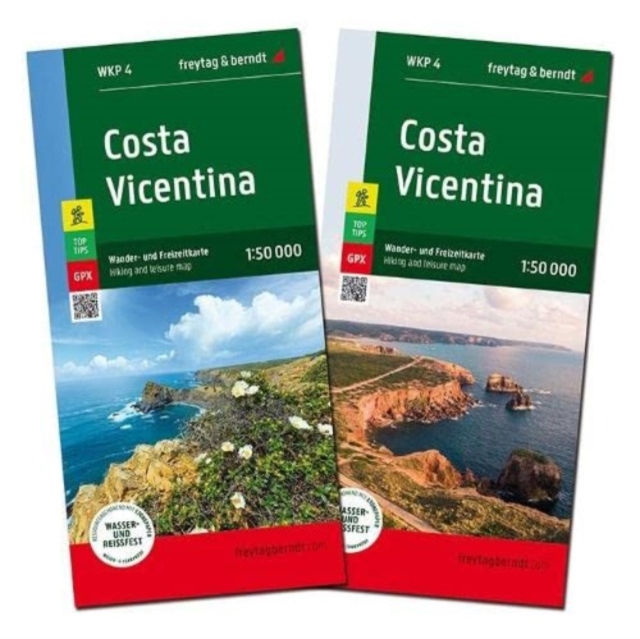 Costa Vicentina Hiking and Leisure Map 1:50,000, Sheet map, folded Book