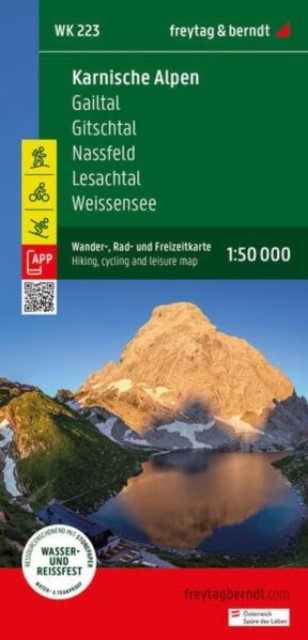 Karnische Alpen Gailtal-Gitschtal-Nassfeld : 223, Sheet map, folded Book