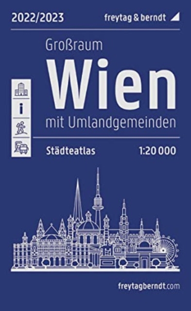 Vienna & surrounding areas City Atlas : 1:20,000 scale, Sheet map, folded Book