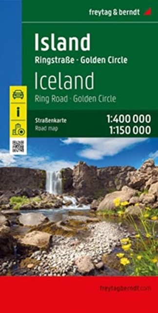 Iceland (Ring Road - Golden Circle) Map : Road Map 1:400,000/1:150,000, Sheet map, folded Book