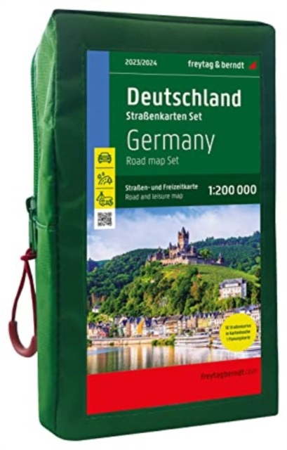 Germany, road map set 1:200,000, 2024/2025, freytag & berndt, Sheet map, folded Book