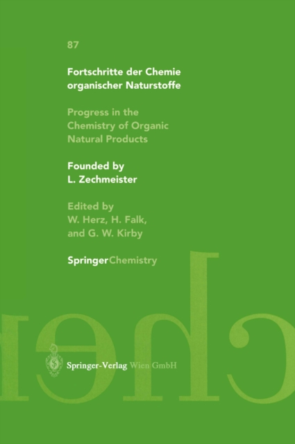 Progress in the Chemistry of Organic Natural Products, PDF eBook