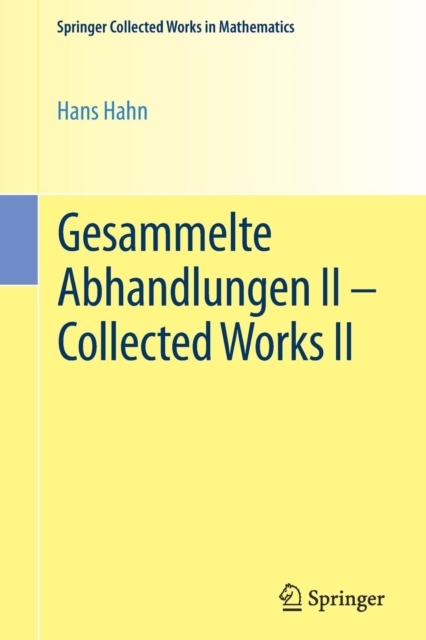 Gesammelte Abhandlungen II - Collected Works II, Paperback / softback Book