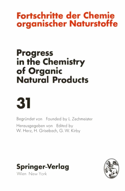 Fortschritte der Chemie Organischer Naturstoffe / Progress in the Chemistry of Organic Natural Products, PDF eBook