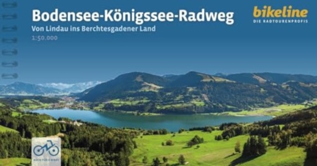 Bodensee - Konigssee Radweg von Lindau ins Berchtesgadener Land, Spiral bound Book