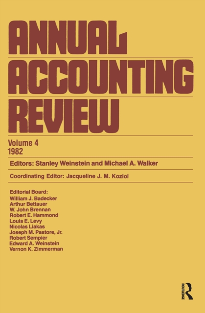 Annual Accounting Review : Volume 4 1982, Hardback Book