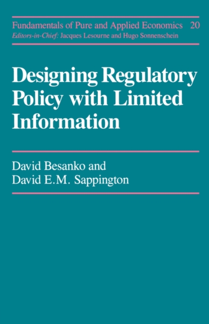 Designing Regulatory Policy, Paperback / softback Book
