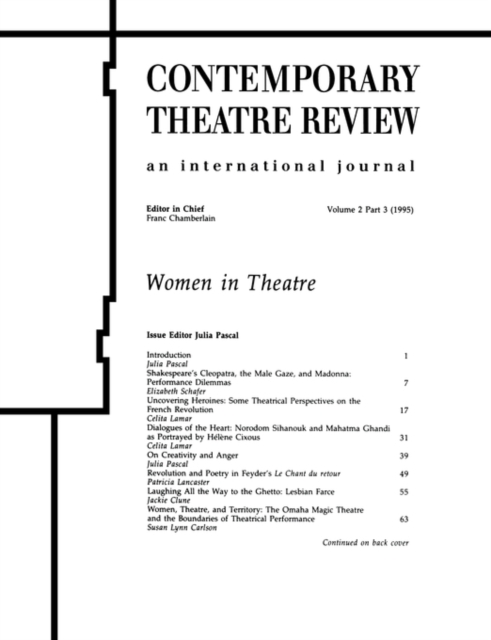 Women in Theatre 2#3, Paperback / softback Book