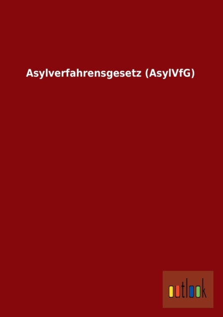 Asylverfahrensgesetz (Asylvfg), Paperback / softback Book