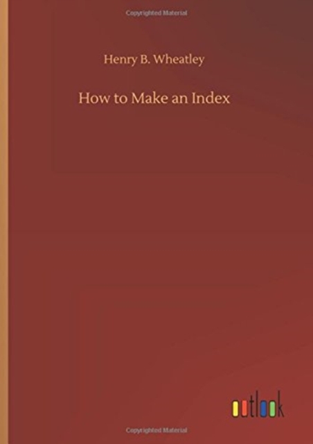 How to Make an Index, Hardback Book