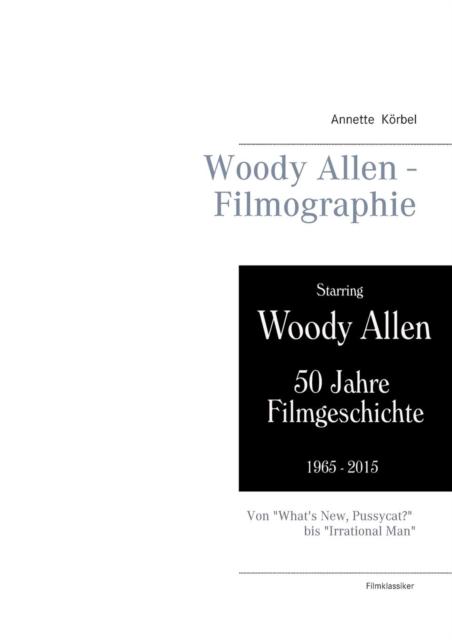 Woody Allen - Filmographie, Paperback / softback Book