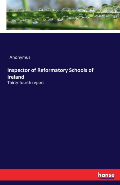 Inspector of Reformatory Schools of Ireland : Thirty-fourth report, Paperback / softback Book