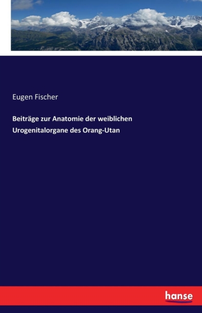 Beitrage Zur Anatomie Der Weiblichen Urogenitalorgane Des Orang-Utan, Paperback / softback Book