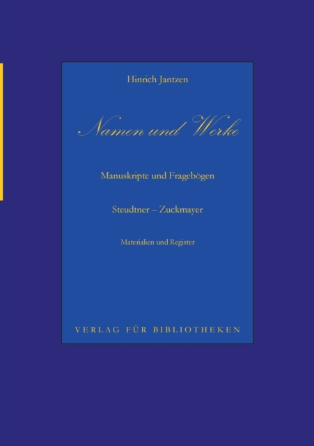 Namen Und Werke, Paperback / softback Book