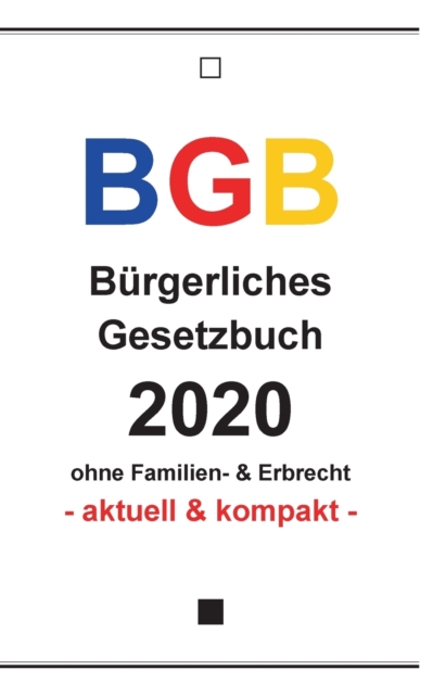 Bgb : Burgerliches Gesetzbuch 2020, Paperback / softback Book