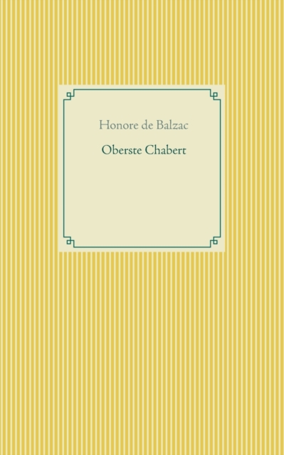 Oberste Chabert, Paperback / softback Book
