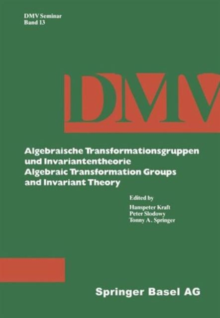 Algebraic Transformation Groups and Invariant Theory, Paperback / softback Book