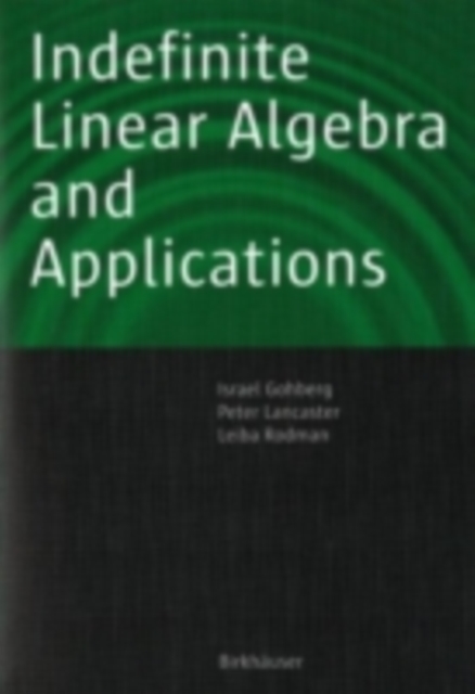 Indefinite Linear Algebra and Applications, PDF eBook