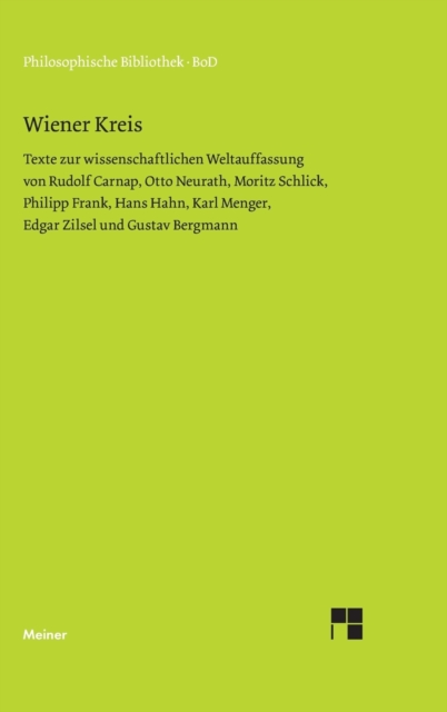 Wiener Kreis, Hardback Book