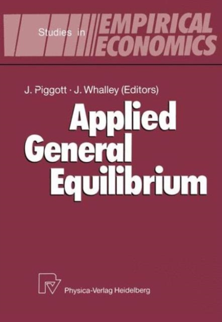 Applied General Equilibrium, Hardback Book
