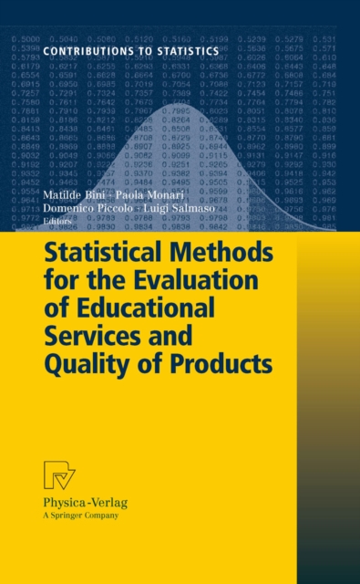 Statistical Methods for the Evaluation of Educational Services and Quality of Products, PDF eBook