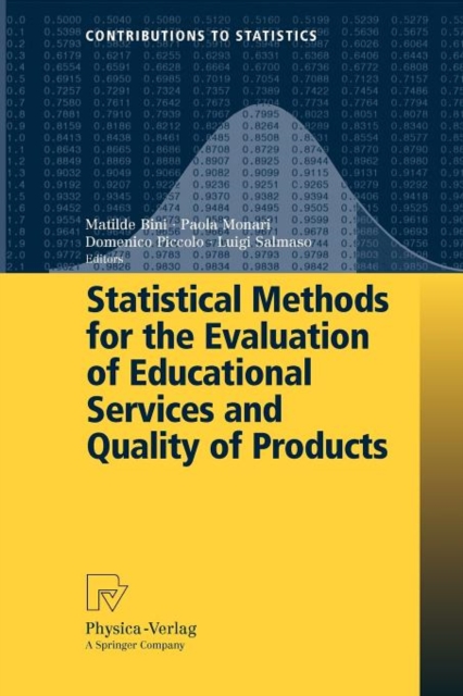 Statistical Methods for the Evaluation of Educational Services and Quality of Products, Paperback / softback Book