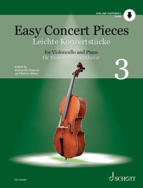 Easy Concert Pieces : Vol. 3. cello and piano., Sheet music Book